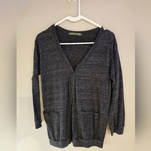 Women's Gray Sweater Cardigan